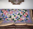 This was one of my favorite projects. Buckeye Beauty, is the block I used to make this quilt.