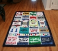 Finally..it's done! Stacy acting as my quality control inspector.
