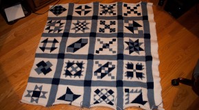 Blue Bayou Afghan: Panel 4