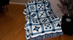 Blue Bayou Afghan is Finished!