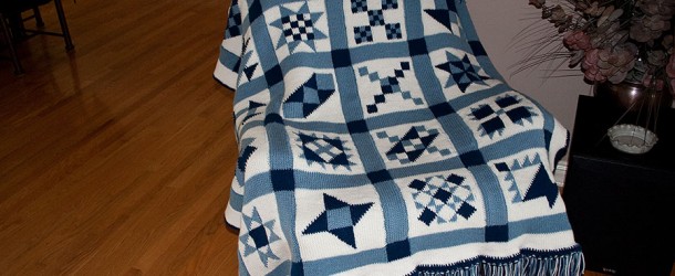 Blue Bayou Afghan is Finished!