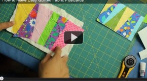 How to Make Easy Quilted Fabric Postcards