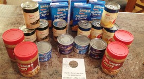 22. The Last Thing You Bought: Groceries for the Boy Scout Food Drive #PhotoADayApril